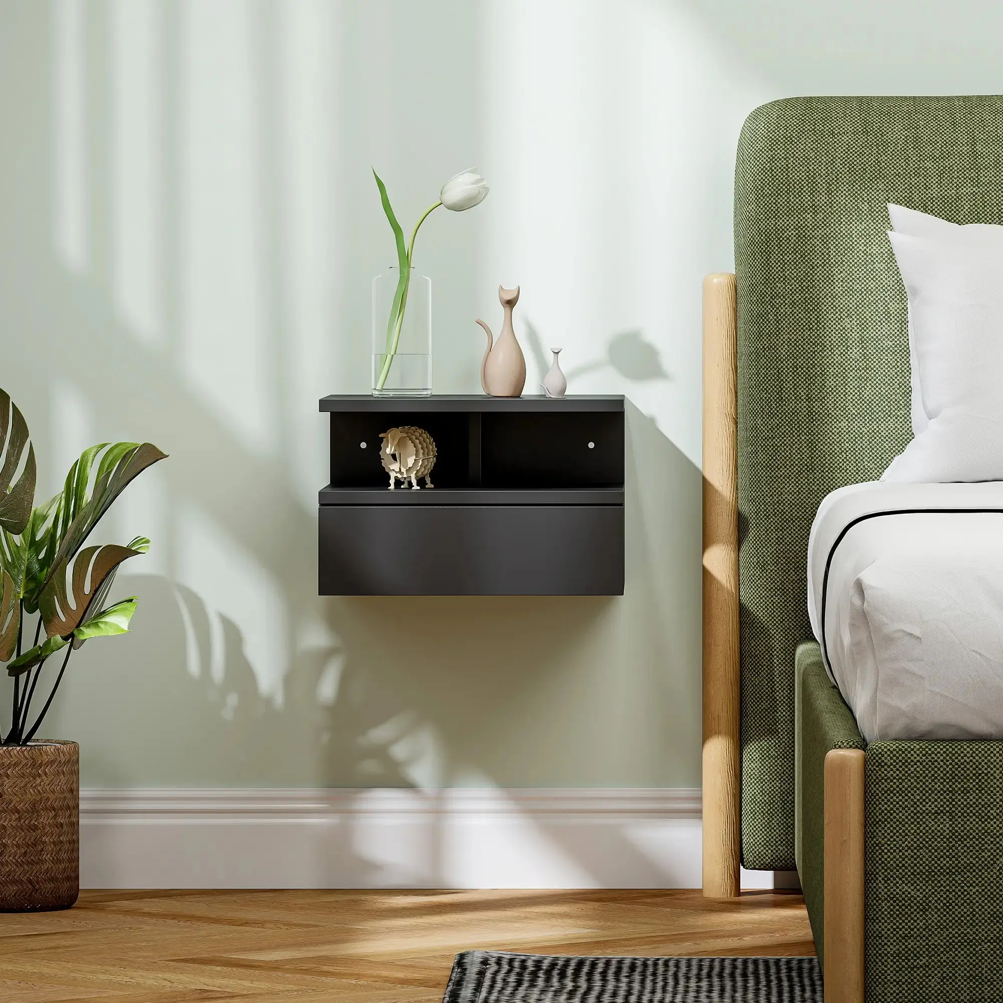 Тумба прикроватная Homcom 831-338V03BK (Black) - 7