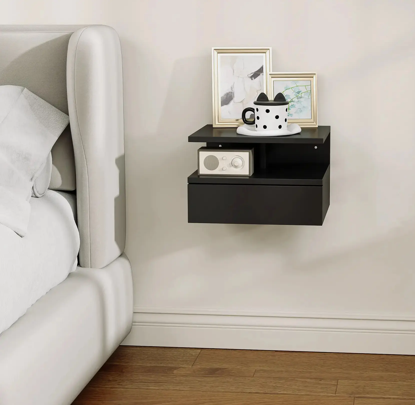 Тумба прикроватная Homcom 831-338V03BK (Black) - 8