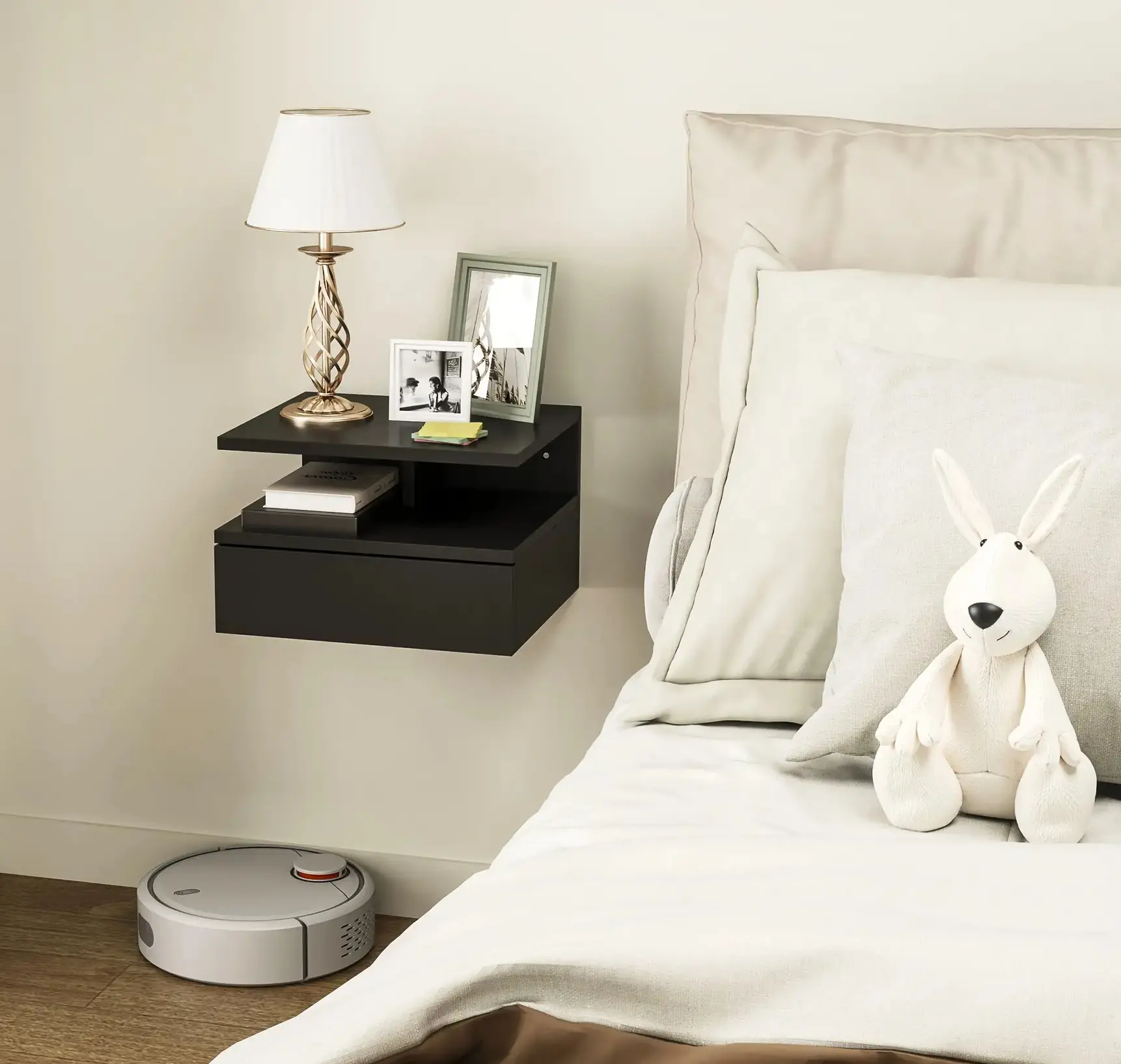 Тумба прикроватная Homcom 831-338V03BK (Black) - 9