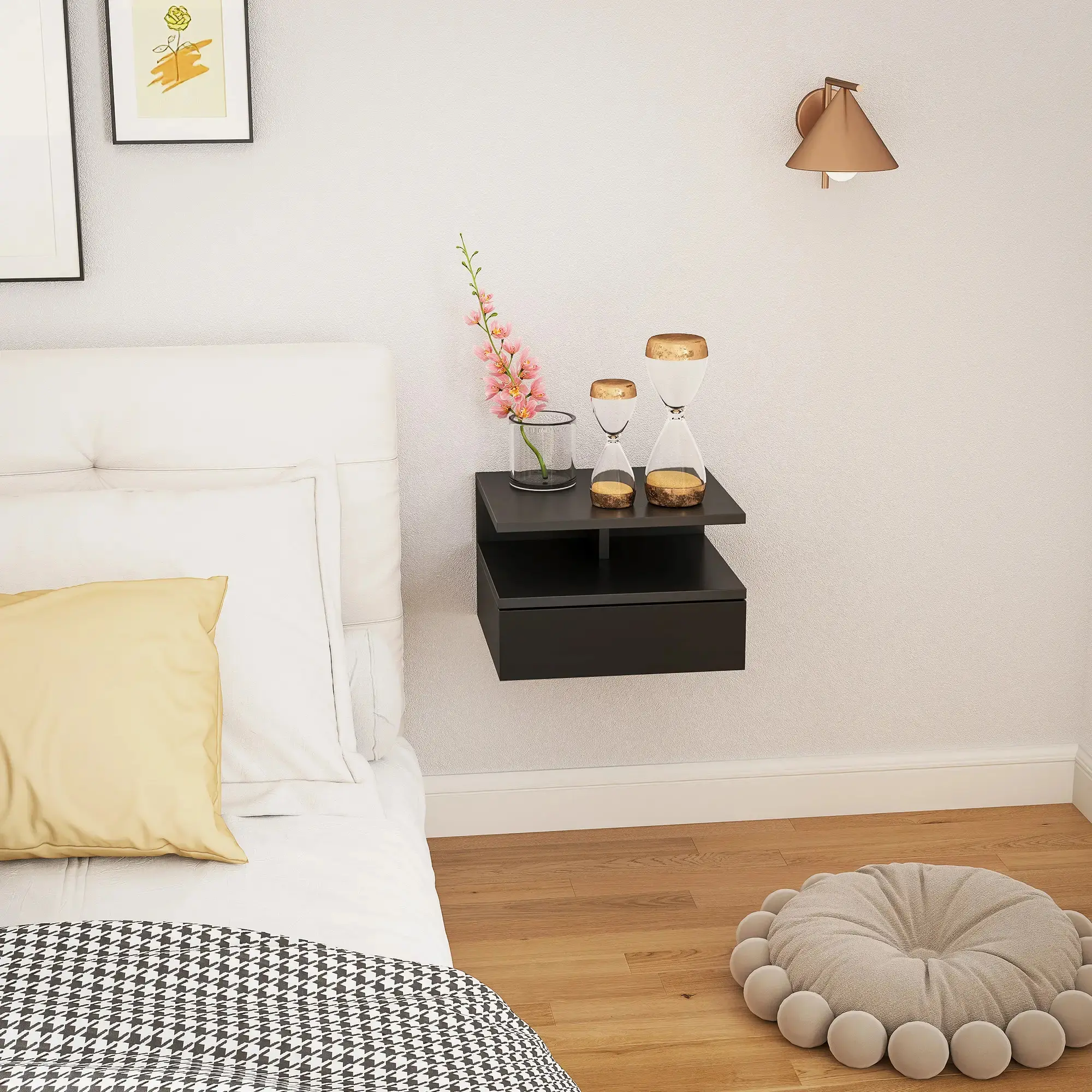 Тумба прикроватная Homcom 831-338V03BK (Black) - 10