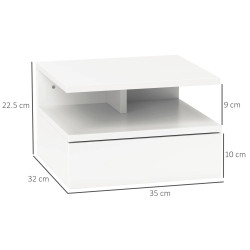 Тумба прикроватная Homcom 831-338V03WT (White) Thumb