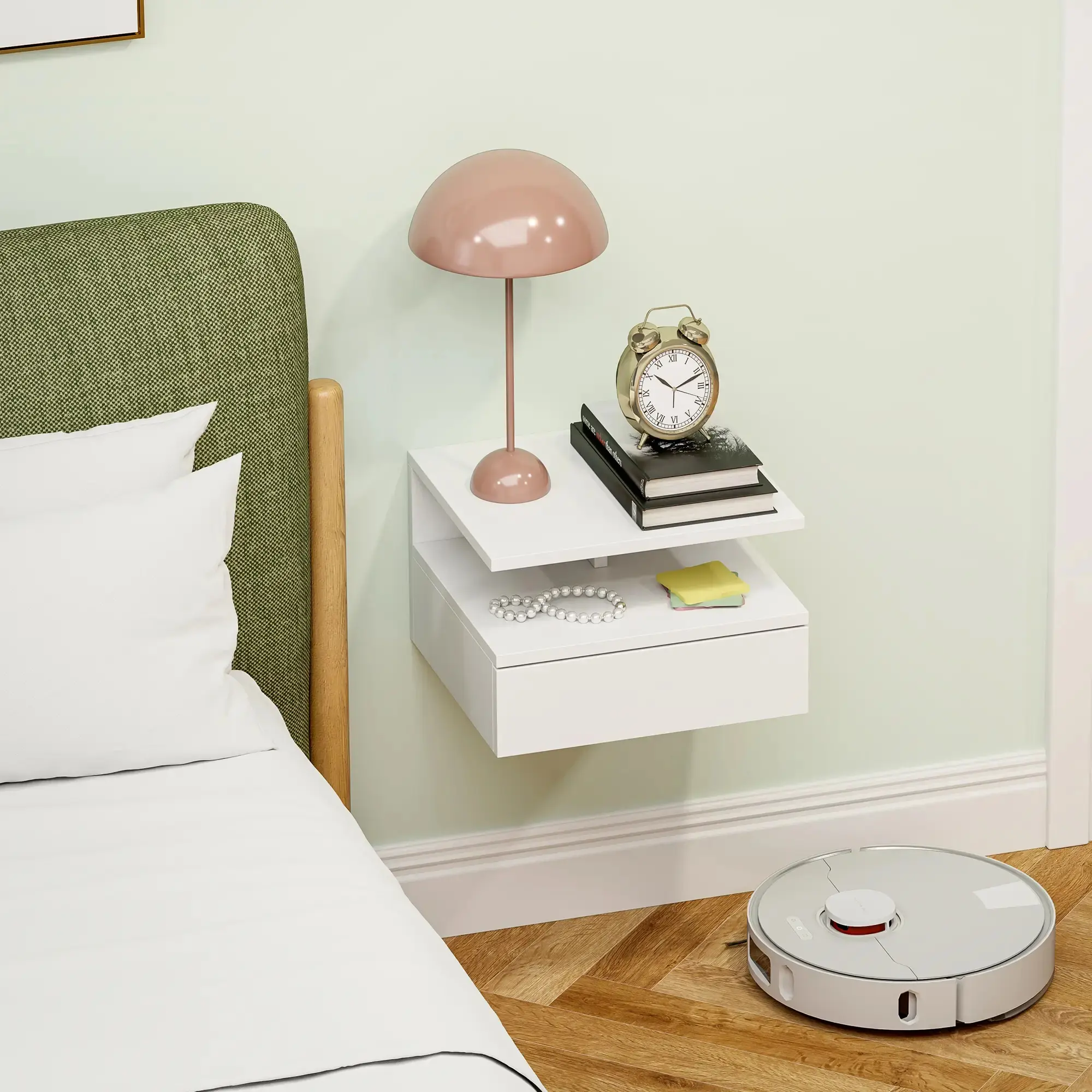 Тумба прикроватная Homcom 831-338V03WT (White) - 6