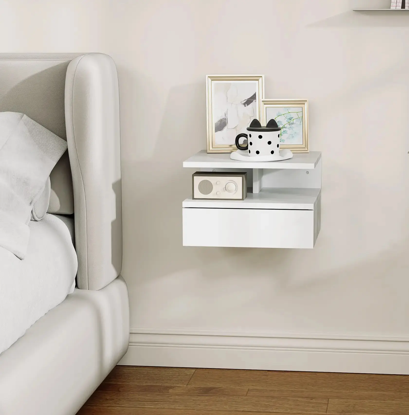 Тумба прикроватная Homcom 831-338V03WT (White) - 8