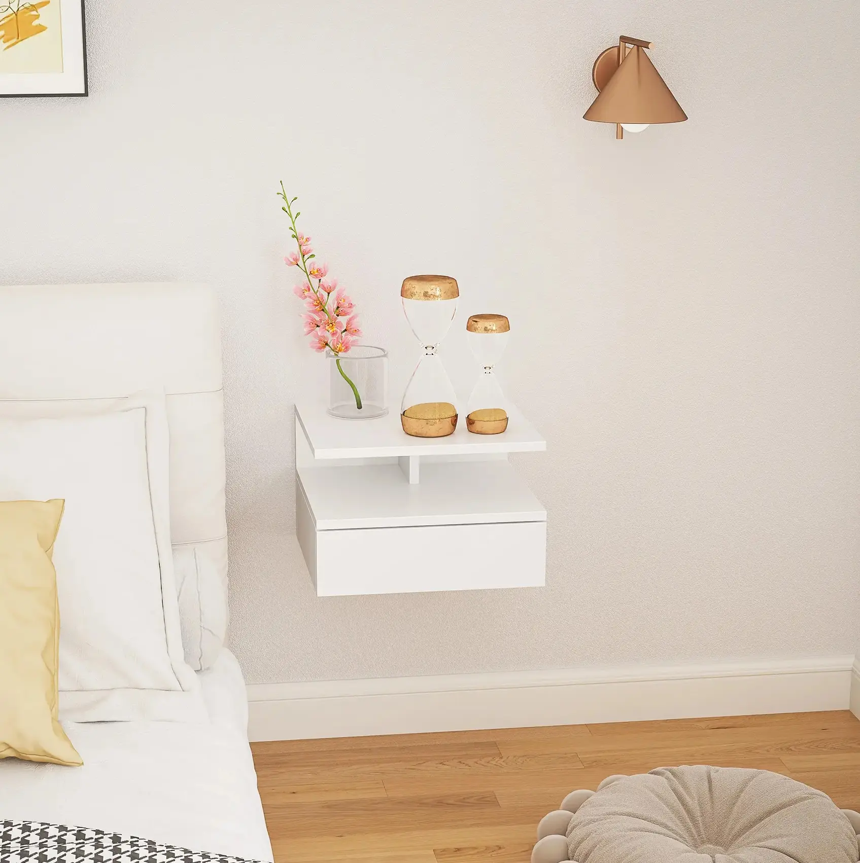 Тумба прикроватная Homcom 831-338V03WT (White) - 9