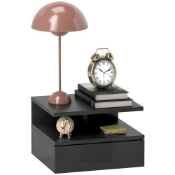 Тумба прикроватная Homcom 831-338V04BK (Black Gloss) Thumb