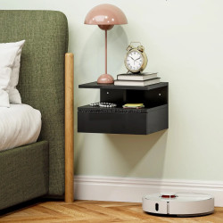 Тумба прикроватная Homcom 831-338V04BK (Black Gloss)