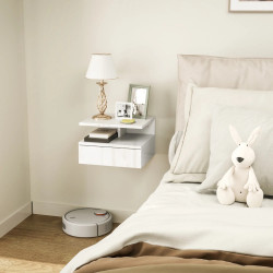 Тумба прикроватная Homcom 831-338V04WT (White Gloss) Thumb