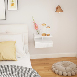 Тумба прикроватная Homcom 831-338V04WT (White Gloss) Thumb