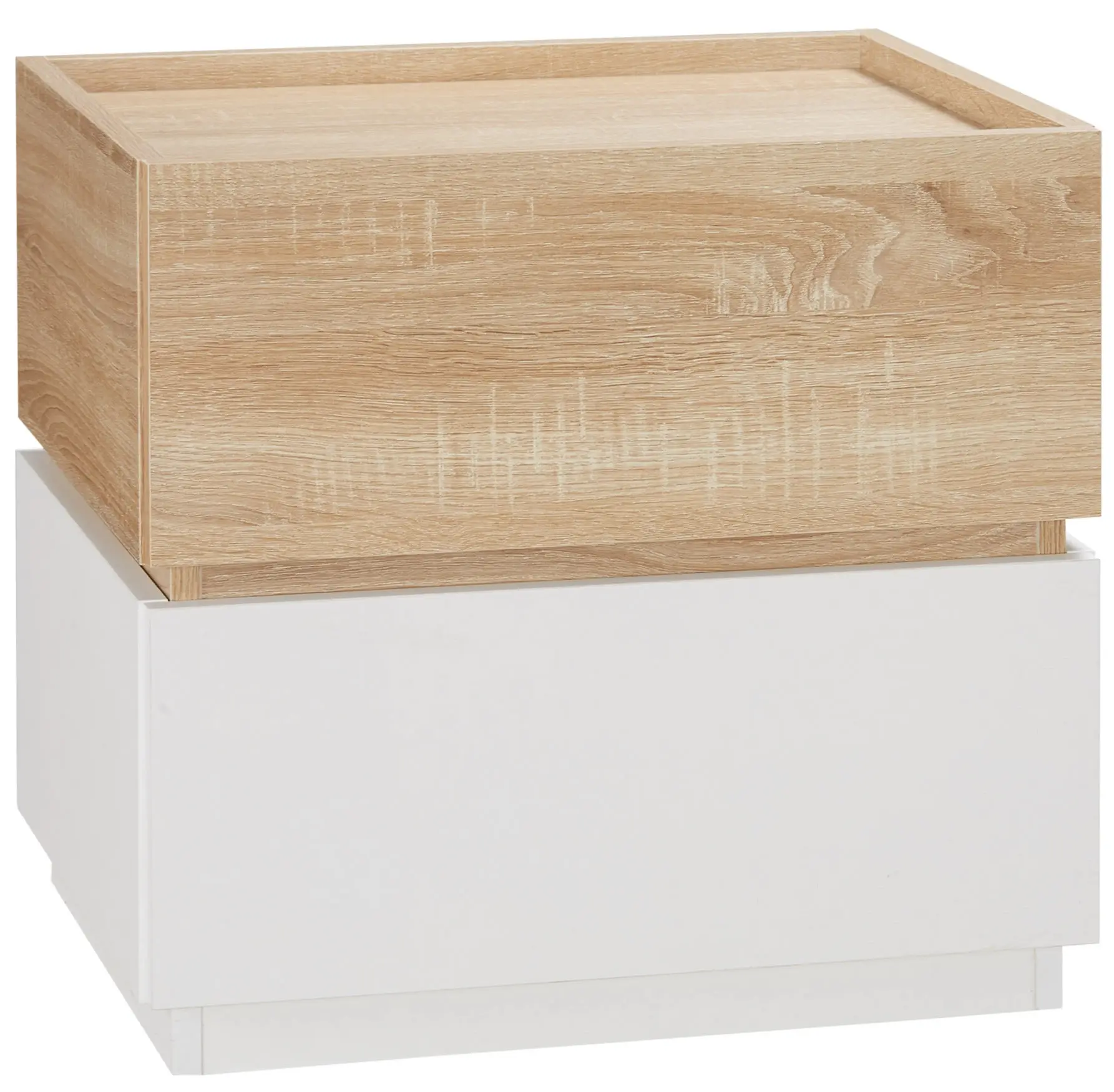 Тумба прикроватная Homcom 831-476ND (Natural/White) - 2