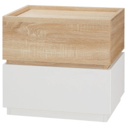 Тумба прикроватная Homcom 831-476ND (Natural/White) Thumb