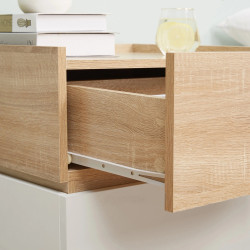 Тумба прикроватная Homcom 831-476ND (Natural/White) Thumb