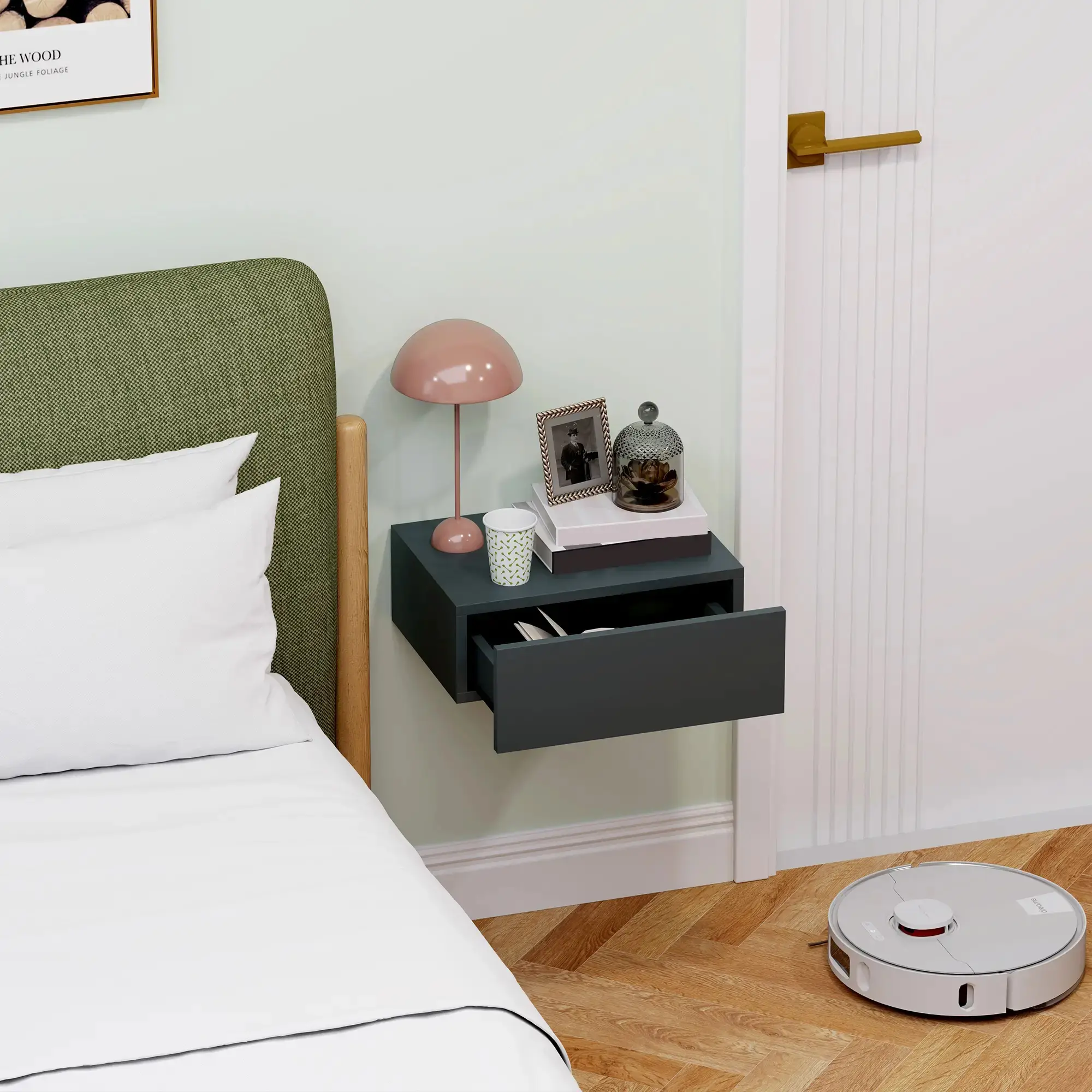 Тумба прикроватная Homcom 831-481V01BK (Black) - 7