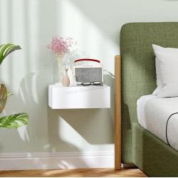 Тумба прикроватная Homcom 831-481V01WT (White)