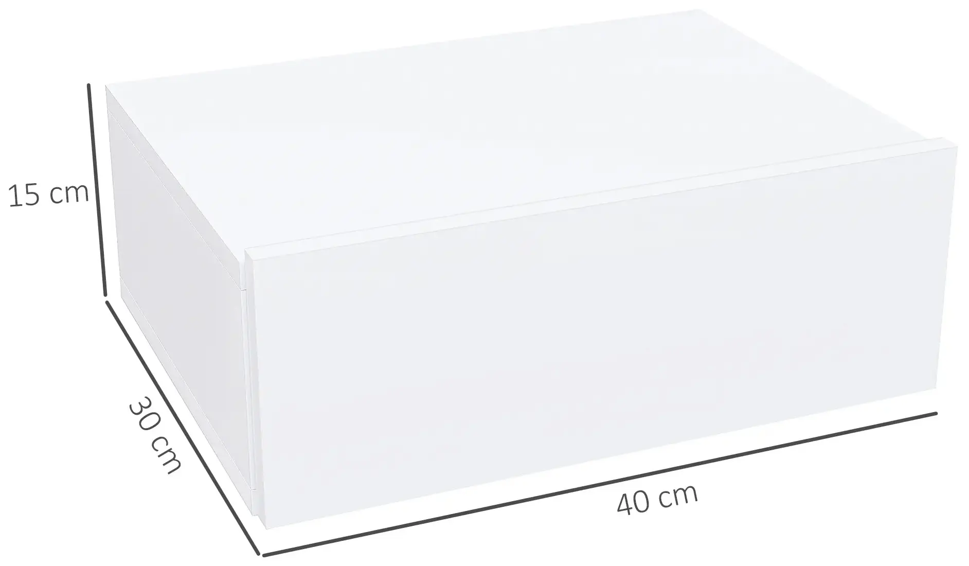 Тумба прикроватная Homcom 831-481V01WT (White) - 5