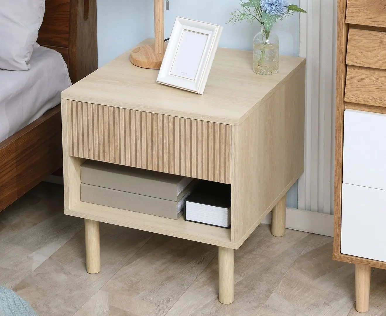 Тумба прикроватная Homcom 831-506 47x50 cm (Natural Oak)