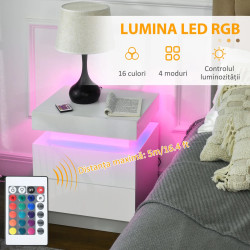 Noptiera Homcom 831-651V90WT (White Gloss) Thumb
