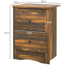 Тумба прикроватная Homcom 831-802V80BN (Brown) Thumb