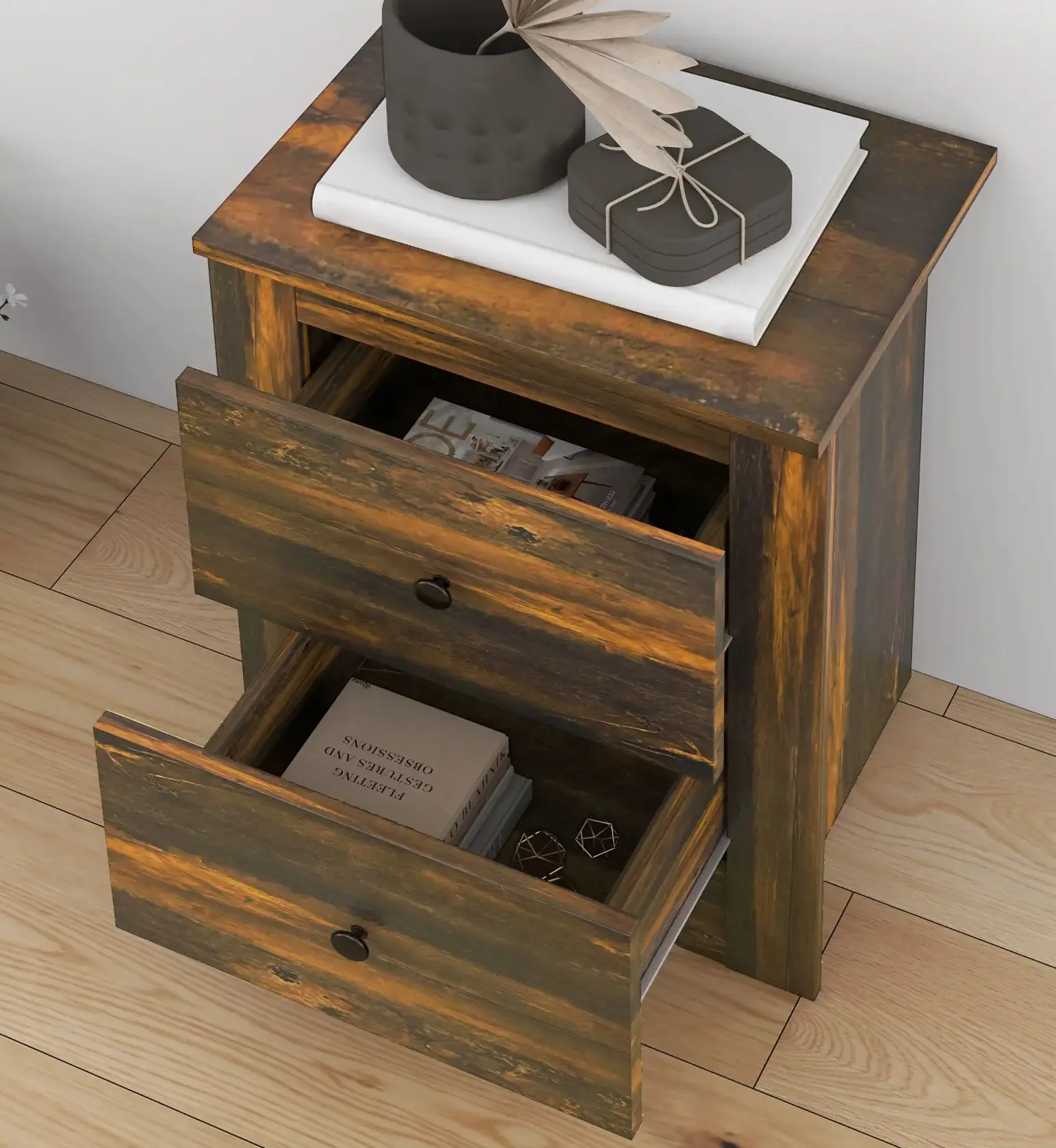 Тумба прикроватная Homcom 831-802V80BN (Brown) - 5