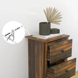 Noptiera Homcom 831-802V81BN 40x30x74 cm (Brown) Thumb