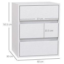 Тумба прикроватная Homcom 831-938V00WT (White) Thumb