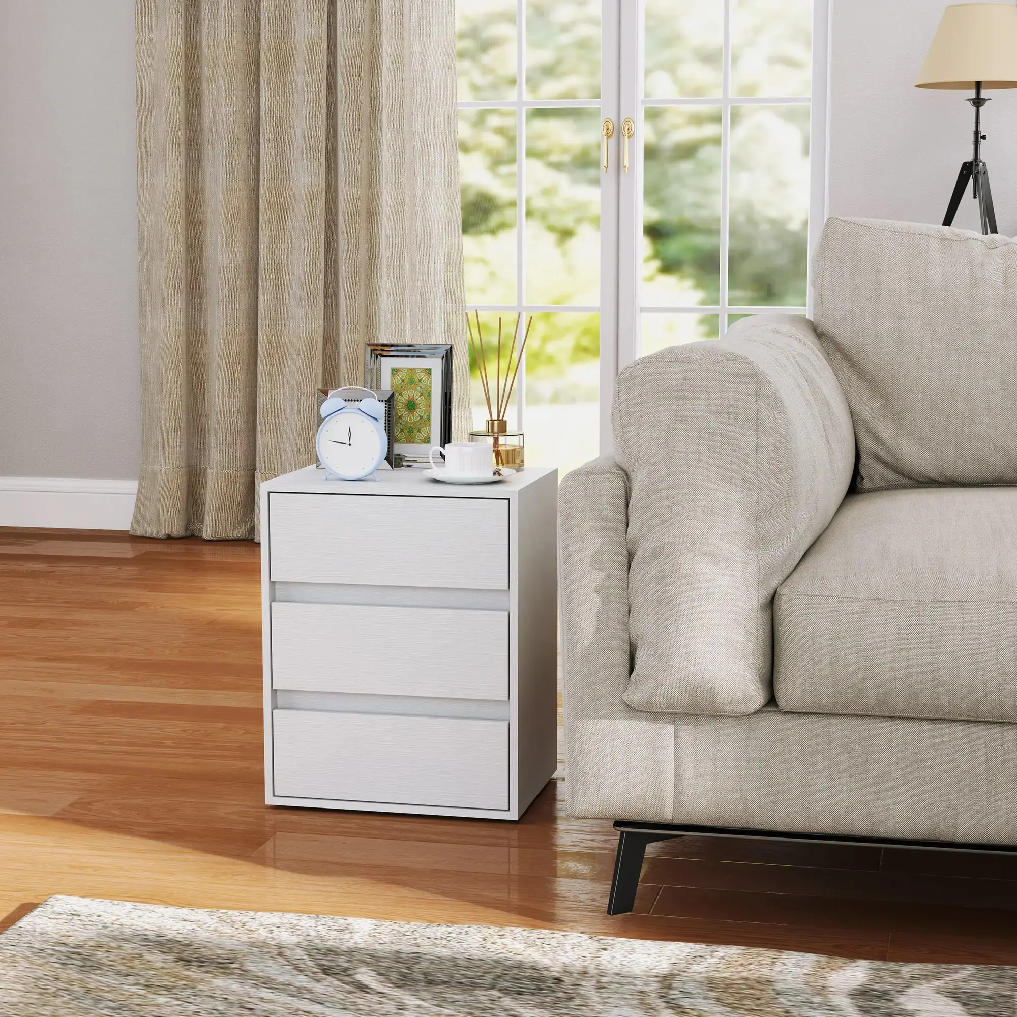 Тумба прикроватная Homcom 831-938V00WT (White) - 7