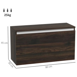 Тумба прикроватная Homcom 831-947V00WN (Walnut) Thumb