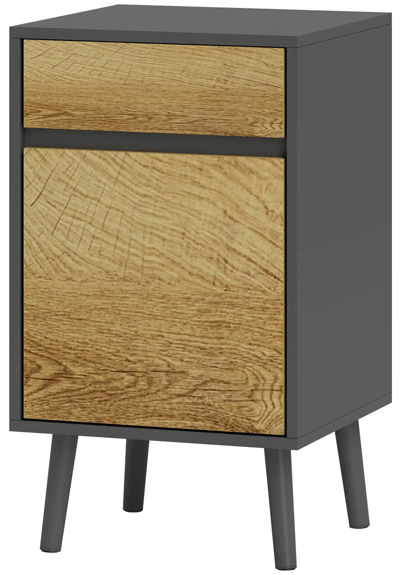 Тумба прикроватная Homcom 831-966V00CG (Dark Grey/Natural) - 2