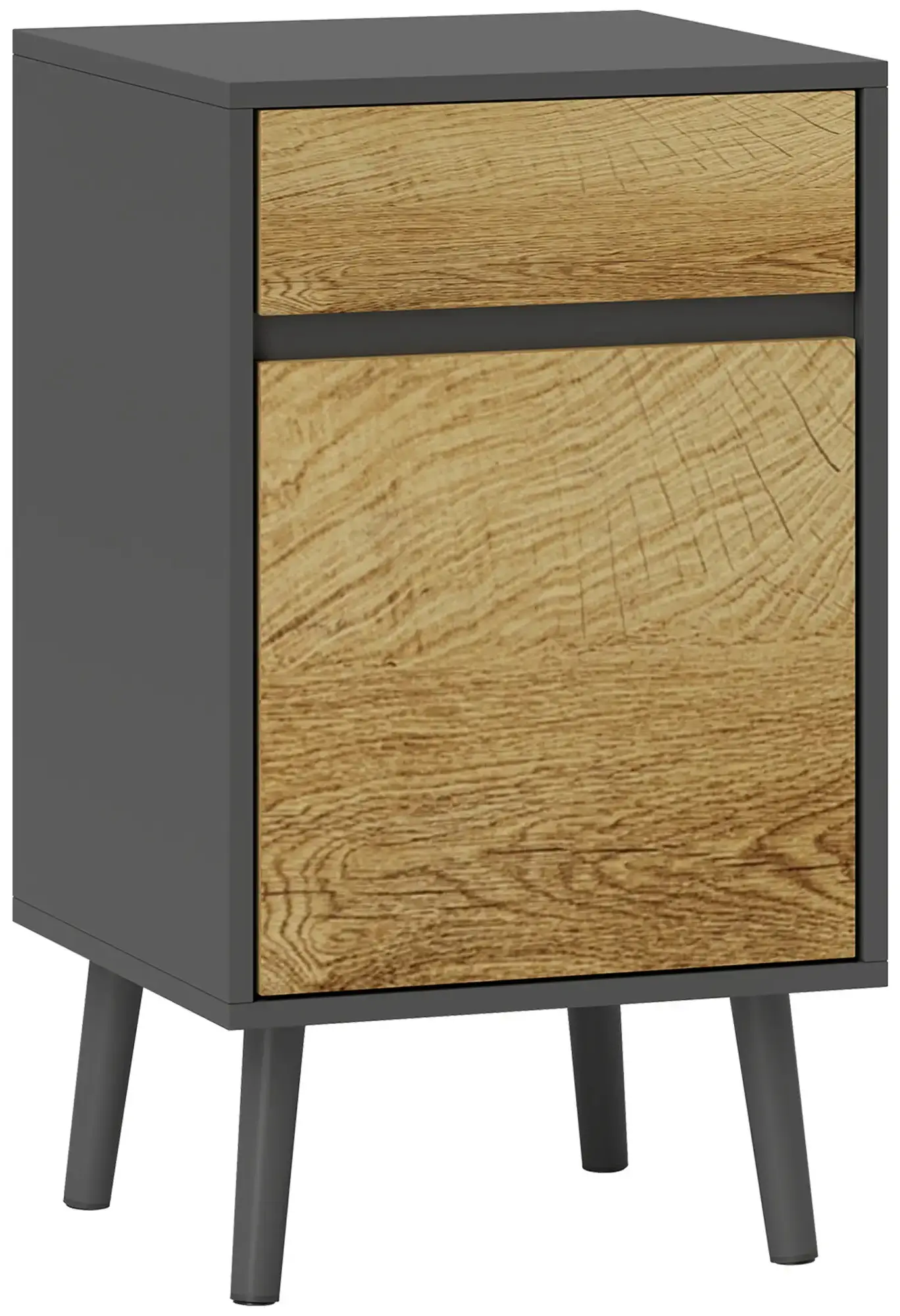 Тумба прикроватная Homcom 831-966V00CG (Dark Grey/Natural) - 3