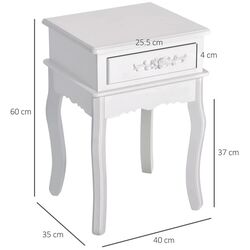 Noptiera Homcom 833-240 40x35x60 cm (White) Thumb