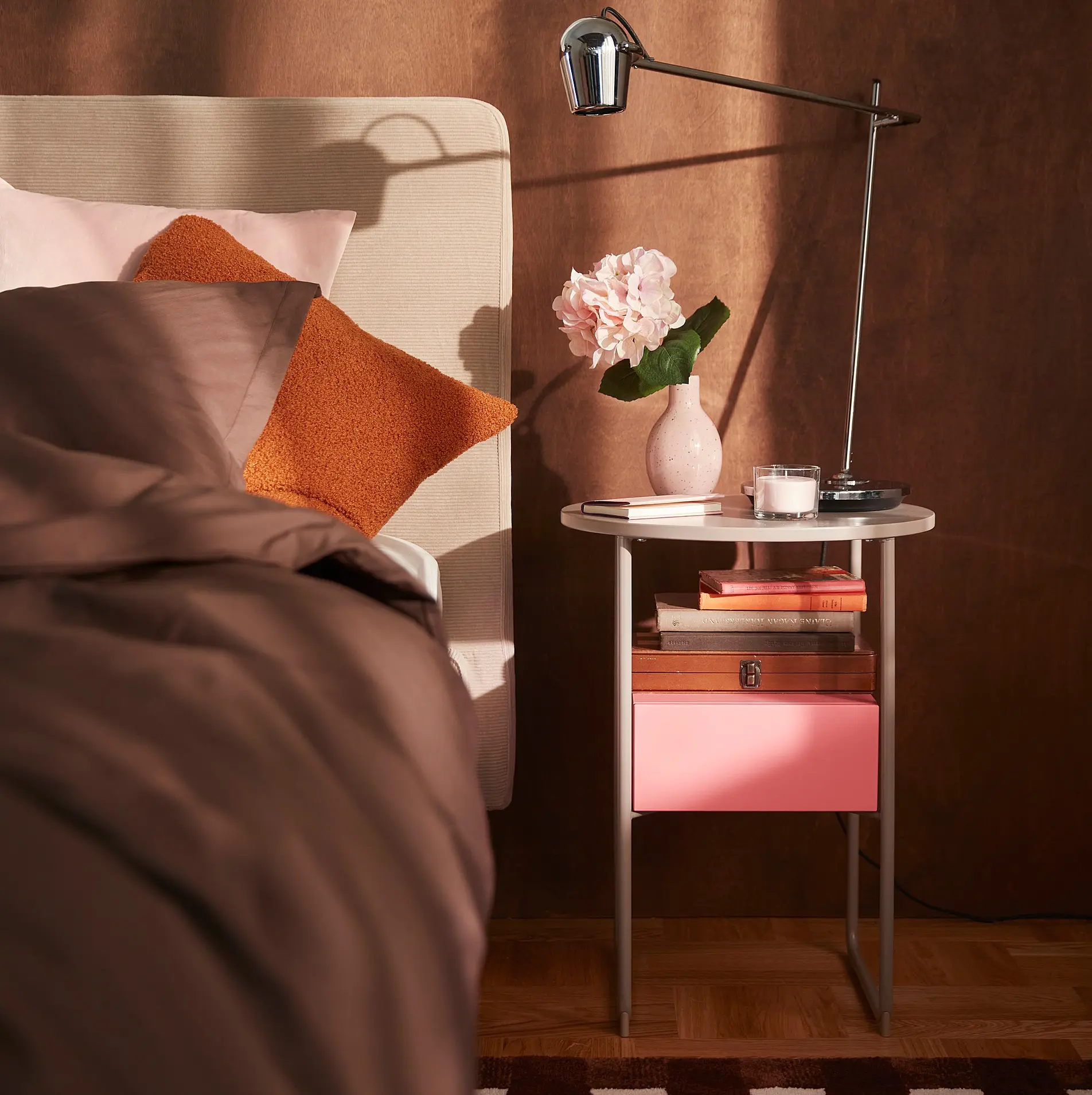 Прикроватная тумба Ikea Blankhallan (Бежевый/Розовый) - 7