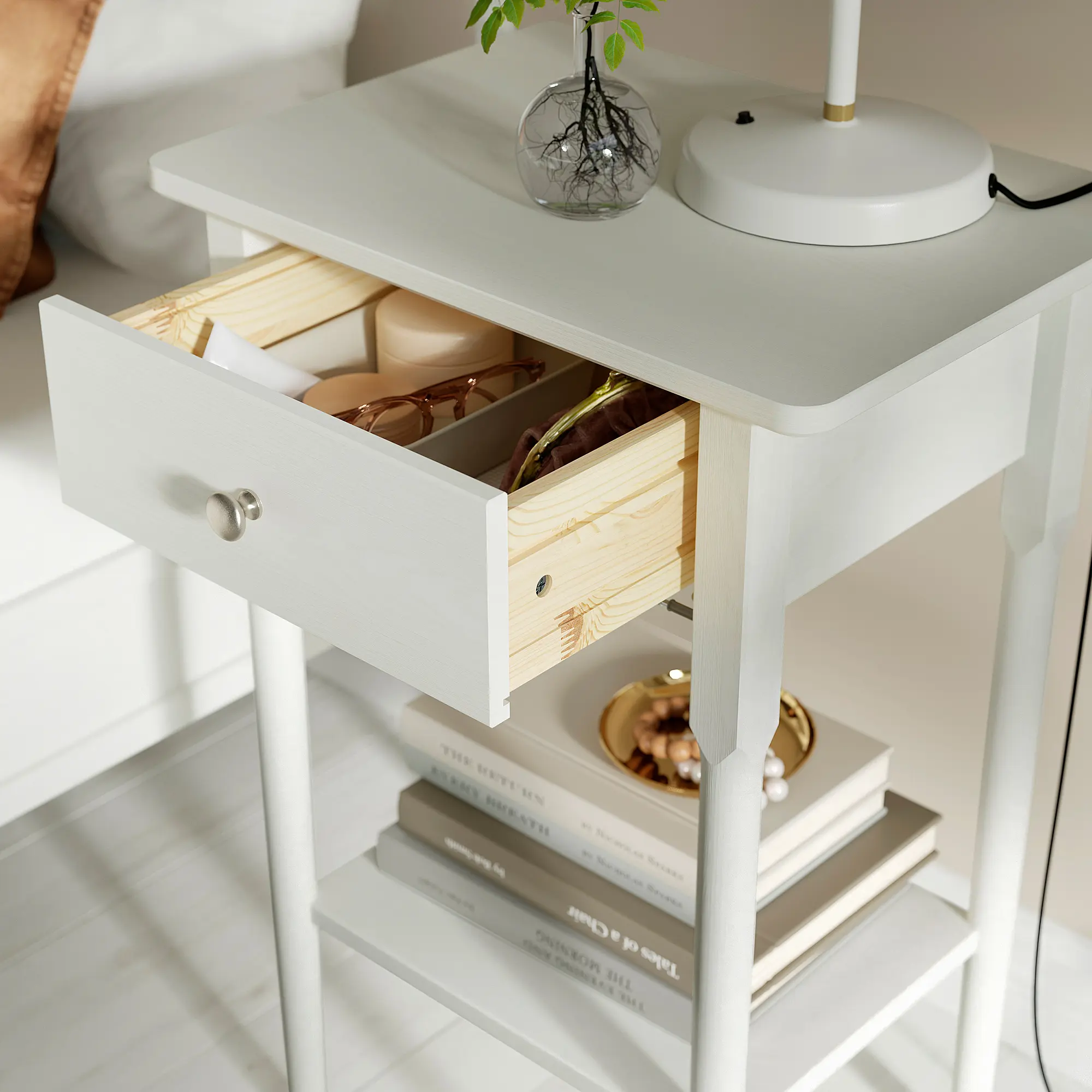 Noptiera Ikea Blastasen 50x37x76 (Alb) - 6