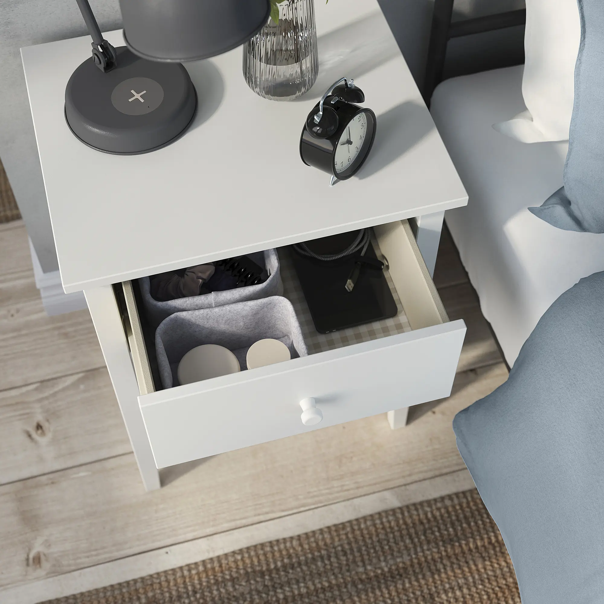 Noptiera Ikea Gullaberg 38x40x75 (Alb) - 3