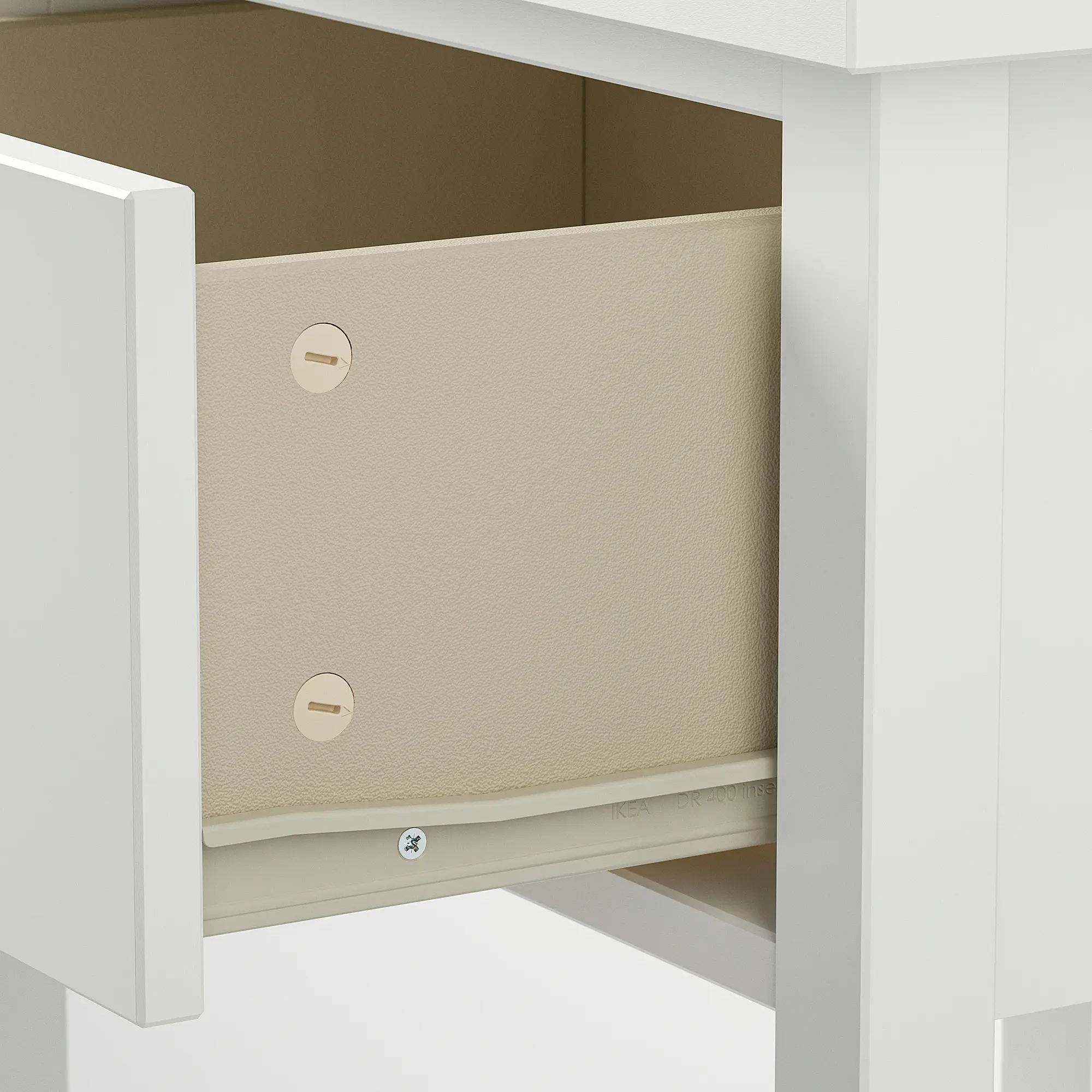 Noptiera Ikea Gullaberg 53x43x69 (Alb) - 4