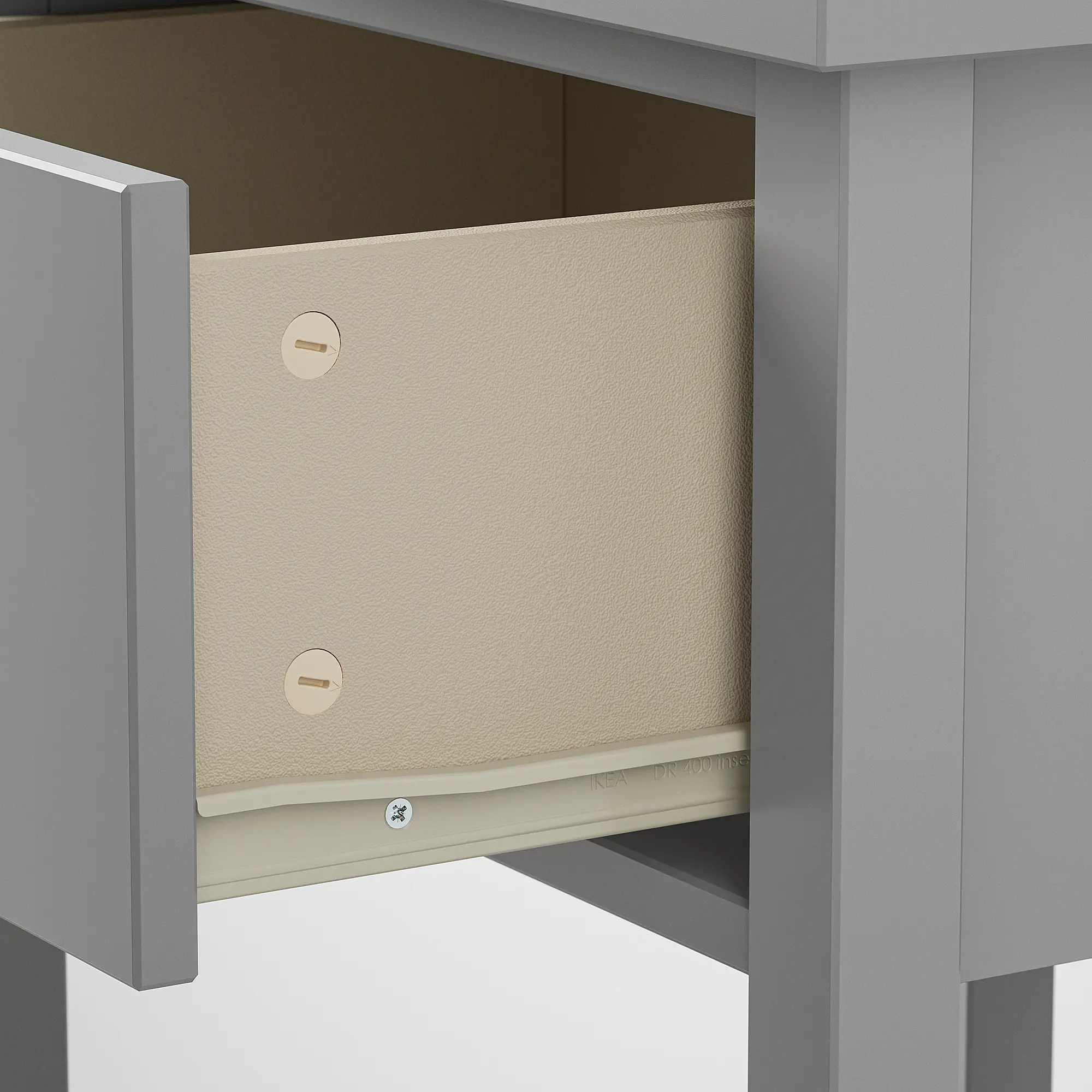 Noptiera Ikea Gullaberg 53x43x69 (Gri) - 4