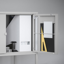 Noptiera Ikea Lixhult 60x35 (Gri) Thumb