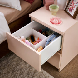 Прикроватная тумба Ikea Malm 40x55 (Светло-оранжевый глянцевый) Thumb