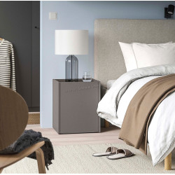 Noptiera Ikea Plojker 41x41x50 (Gri inchis)
