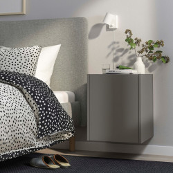 Прикроватная тумба Ikea Plojker 41x41x50 (Темно-серый) Thumb