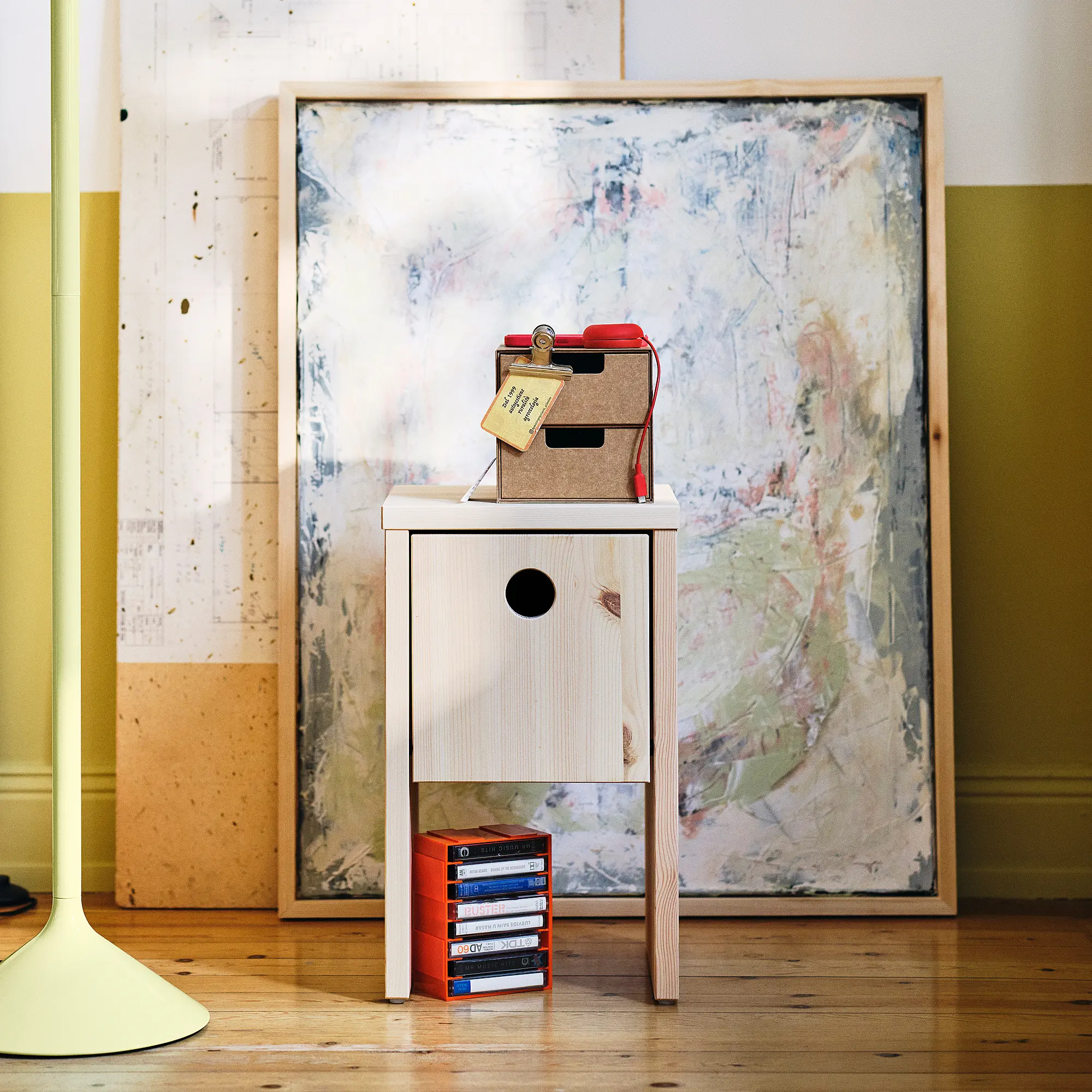 Прикроватная тумба Ikea PS 2026 30x30x50 (Сосна) - 6