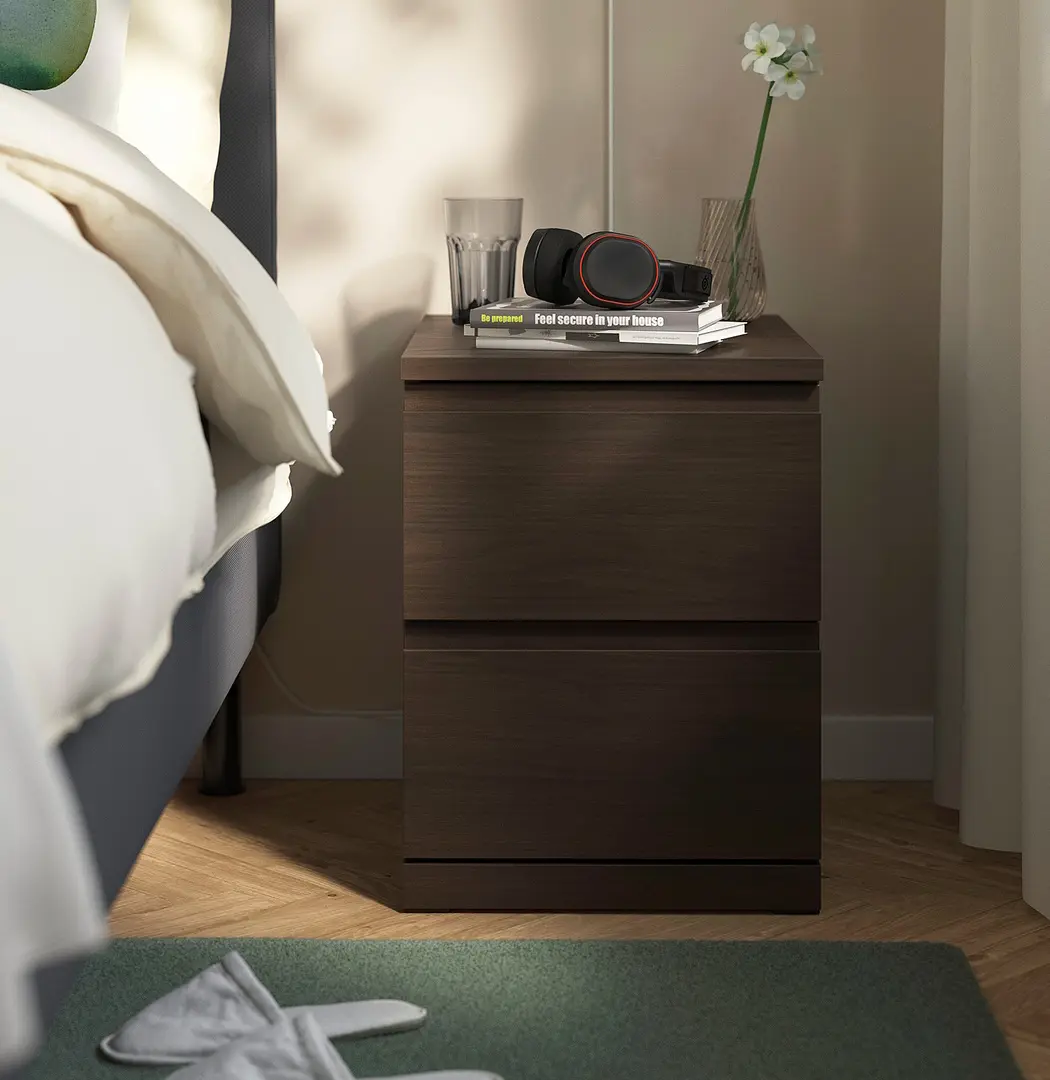 Прикроватная тумба Ikea Storklinta 40x50x53 (Темно-коричневый)