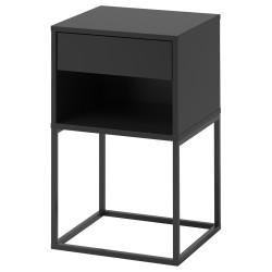 Noptiera Ikea Vikhammer 40x39 (Negru) Thumb