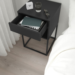 Noptiera Ikea Vikhammer 40x39 (Negru) Thumb