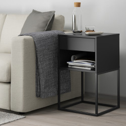 Noptiera Ikea Vikhammer 40x39 (Negru) Thumb