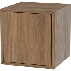 Noptiera Ikea Eket cu picioare/metal 35x35x80 (Aspect Nuc/Negru) Thumb