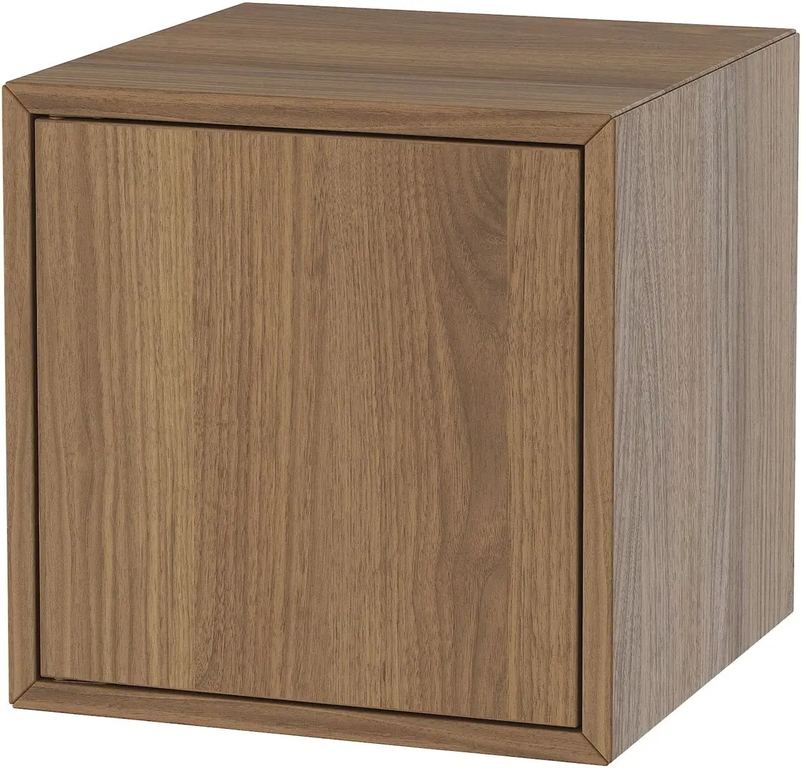 Noptiera Ikea Eket cu picioare/metal 35x35x80 (Aspect Nuc/Negru) - 4