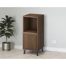 Noptiera Ikea Eket cu picioare/metal 35x35x80 (Aspect Nuc/Negru) Thumb