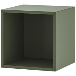 Noptiera Ikea Eket cu picioare 35x35x80 (Gri inchis/Gri-verde/Lemn) Thumb