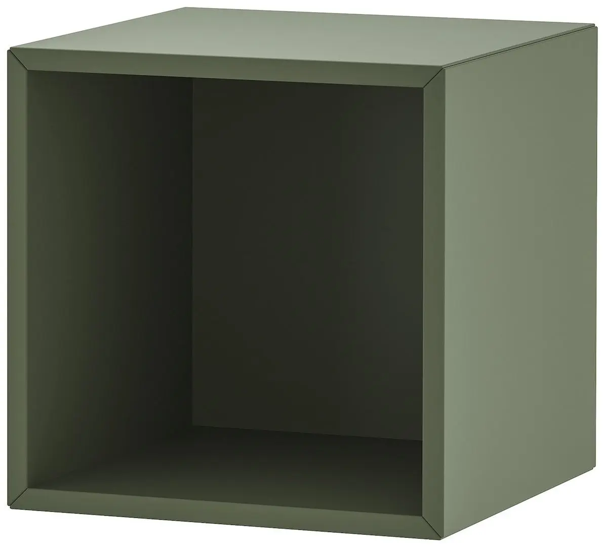 Noptiera Ikea Eket cu picioare 35x35x80 (Gri inchis/Gri-verde/Lemn) - 4