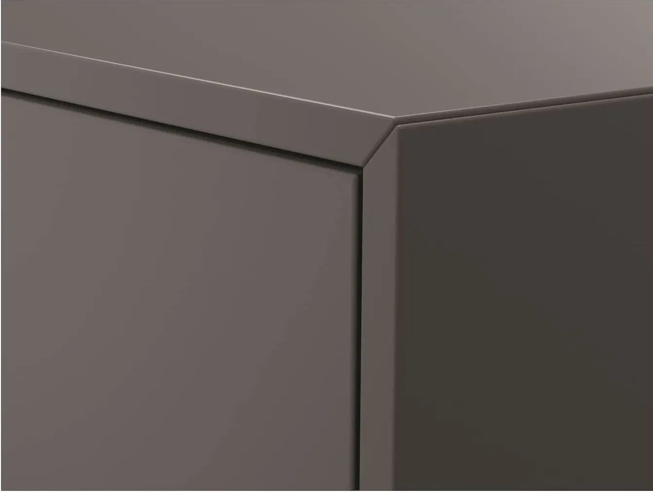 Noptiera Ikea Eket cu picioare 35x35x80 (Gri inchis/Gri-verde/Lemn) - 5