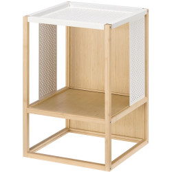 Noptiera Ikea Gillersberg 39x39x56 (Bambus/Alb) Thumb